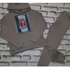 Дитячий теплий спортивний костюм на дівчинку колір Бежевий (Плотна, тепла тканина, не кашлатиться) "Джинс"