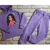 Дитячий спортивний костюм на дівчинку фіолетовий "Love" (Плотна, тепла тканина, не кашлатиться)