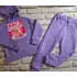Дитячий спортивний костюм на дівчинку утеплений фіолетовий "Барбі" (Плотна, тепла тканина, не кошлатиться)