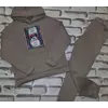 Дитячий теплий спортивний костюм на дівчинку колір Бежевий (Плотна, тепла тканина, не кашлатиться) "Міні Маус"